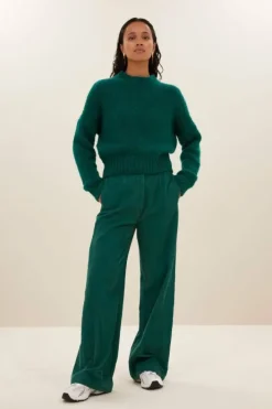 By bar Truien*sonny bulky pullover | peacock green