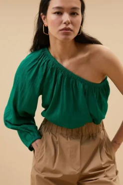 By bar Blouses*stella blouse | bright green