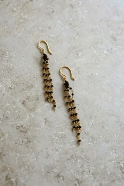By bar Oorbellen|Sieraden*sterre earring | black