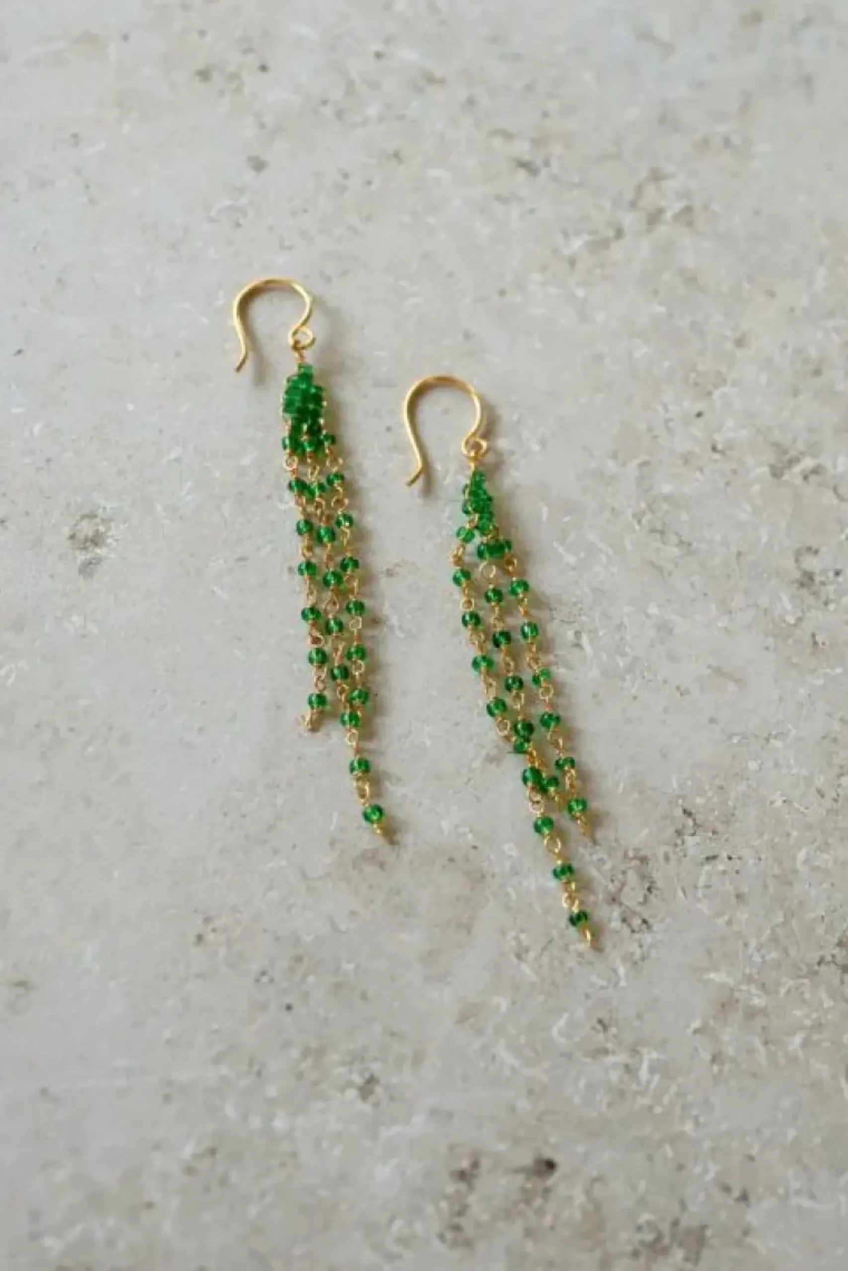 By bar Oorbellen|Sieraden*sterre earring | green