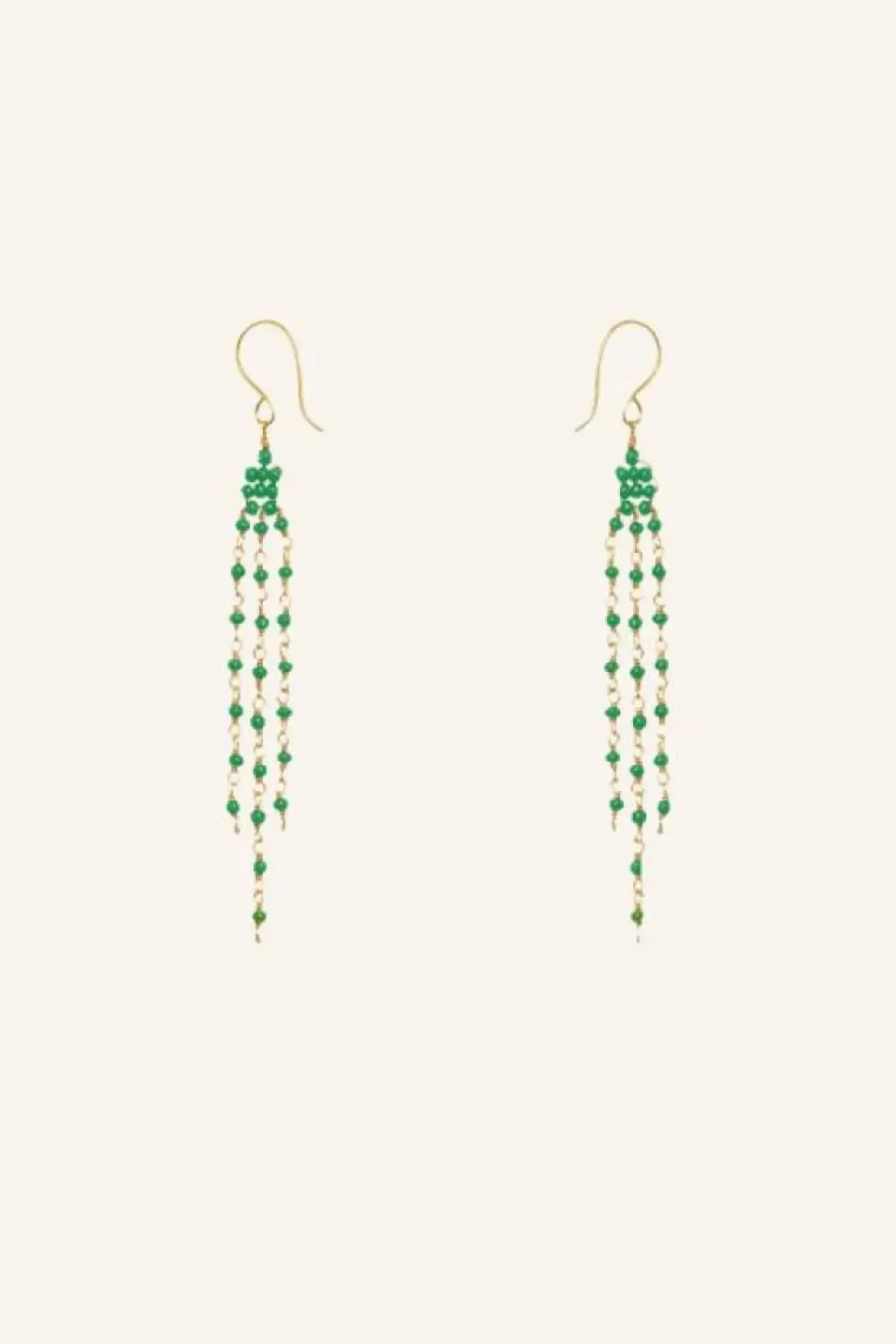 By bar Oorbellen|Sieraden*sterre earring | green