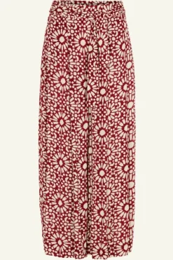 By bar Broeken*wanda sunflower pant | sunflower print